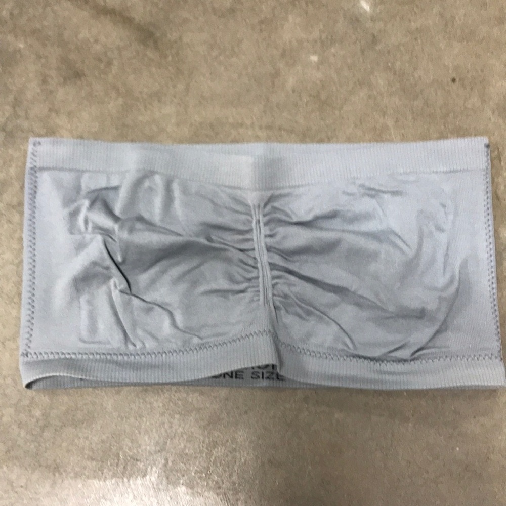 Bandeau Bra. Grey. One Size